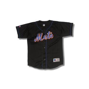 Vintage New York Mets Russell Athletics Black Baseball Jersey Men’s Size L